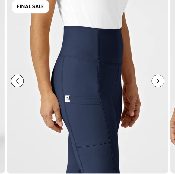 NWT Wink Navy Yoga Straight Leg Scrub Pant - Picture 6 of 12
